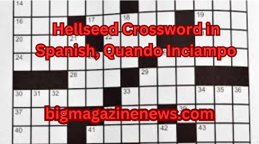 Hellseed Crossword in Spanish, Quando Inciampo