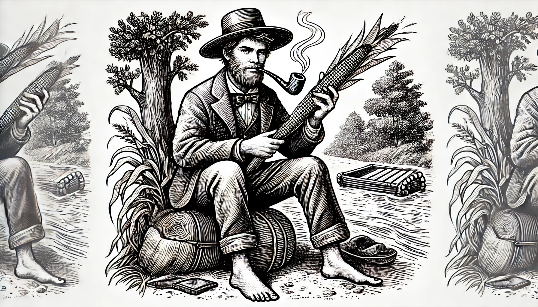 Google Images Huckleberry Finn Illustrations Corncob [Pipe